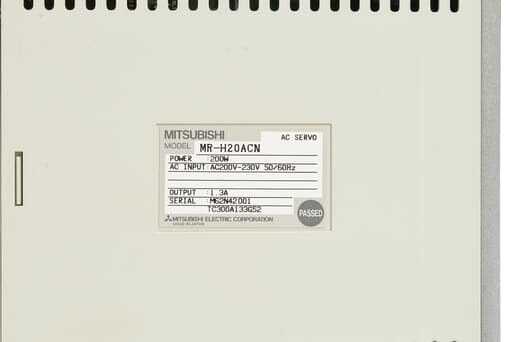 三菱 ACサーボアンプ MR-H20ACN (電源ON累積時間1h未満) | 保守部品.com