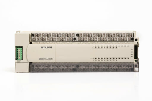 三菱 基本ユニット FX2N-80MR (04年製・カバー無し・FX2N-485-BD付属)