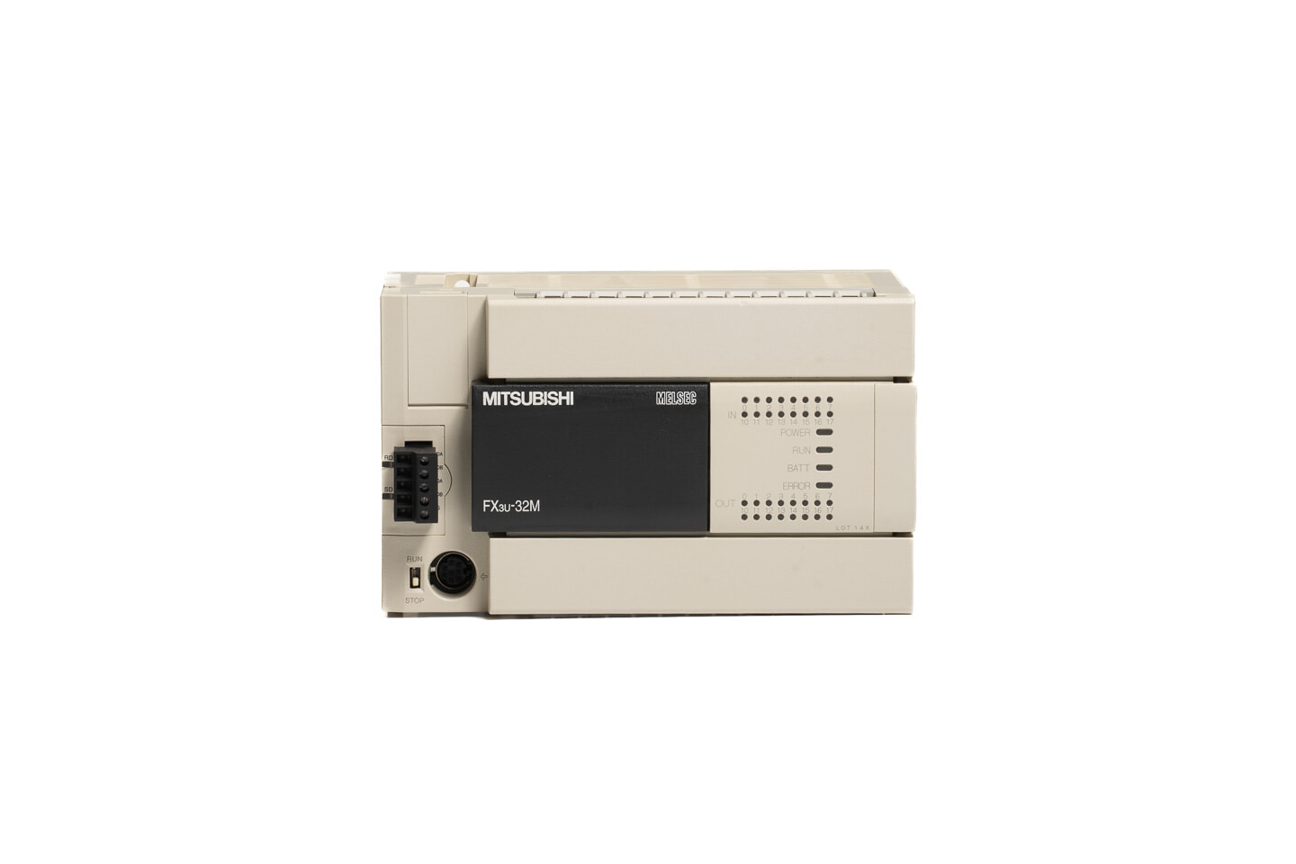 三菱 基本ユニット FX3U-32MR/ES (14年製・FX3U-485-BD付属)