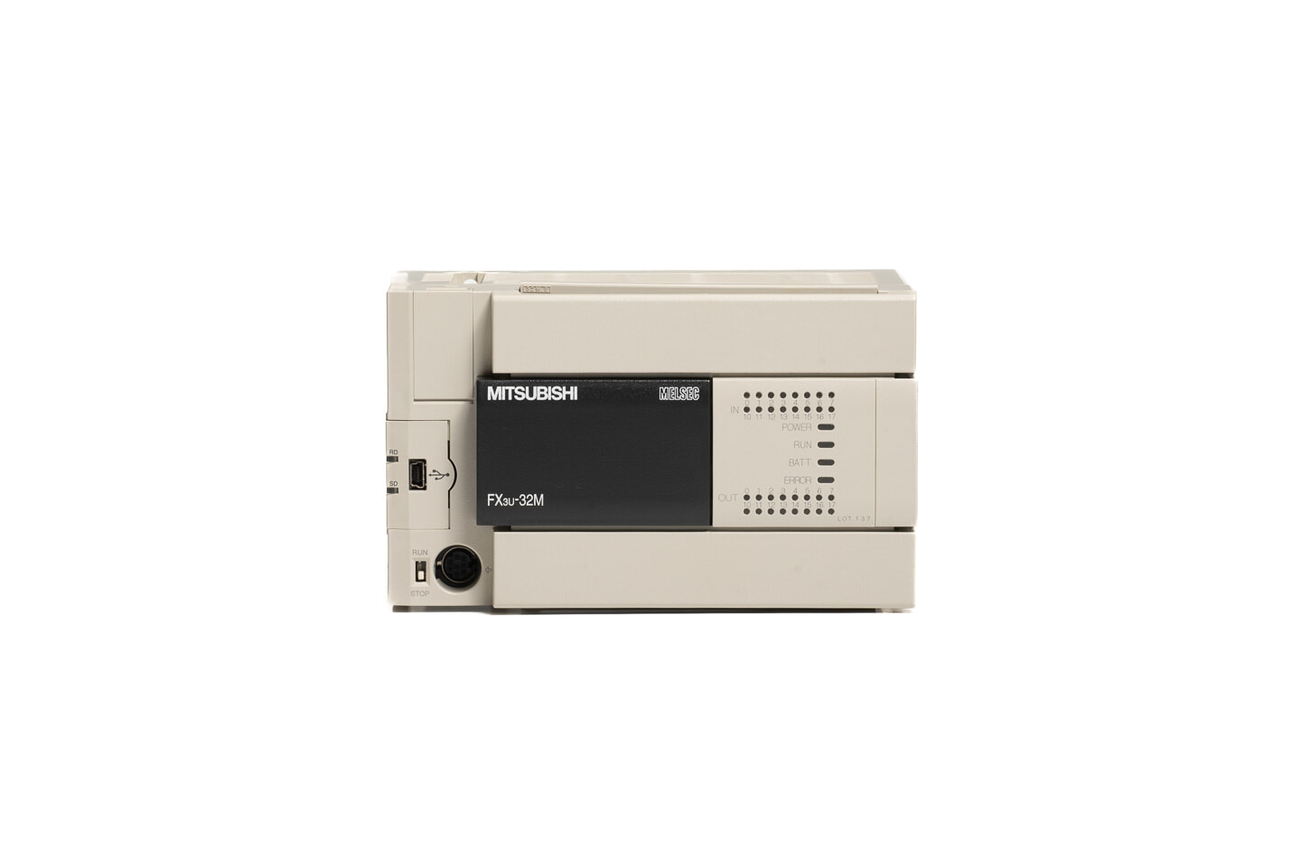 三菱 基本ユニット FX3U-32MR/ES (13年製・FX3U-USB-BD付属)