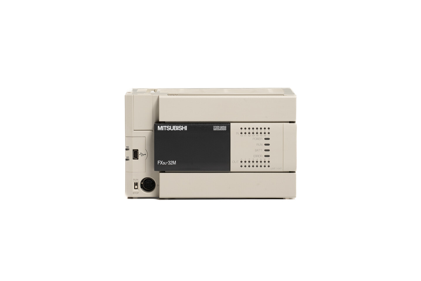 三菱 基本ユニット FX3U-32MR/ES (13年製・FX3U-USB-BD付属)
