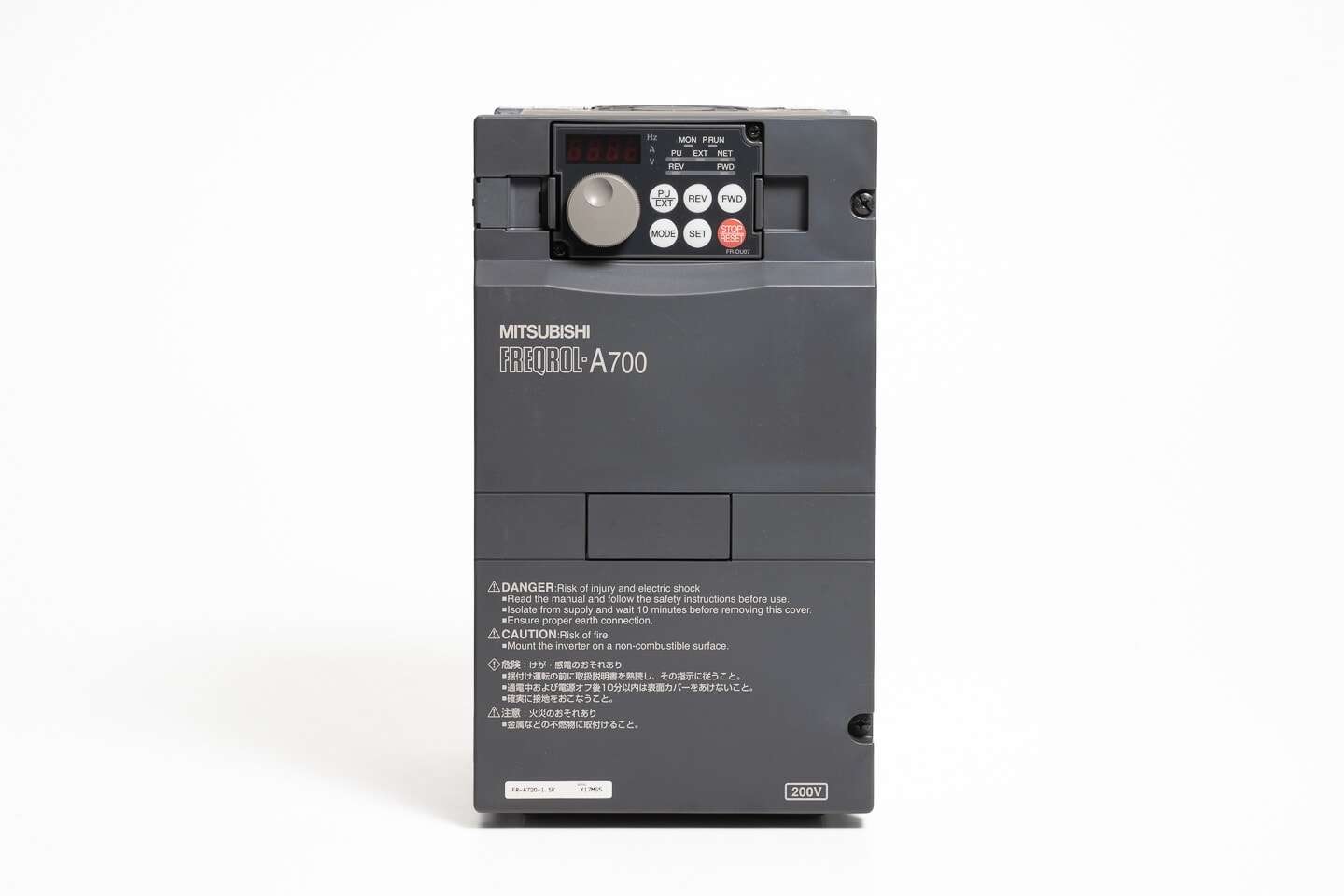 三菱 インバータ FR-A720-1.5K (通電時間1h)