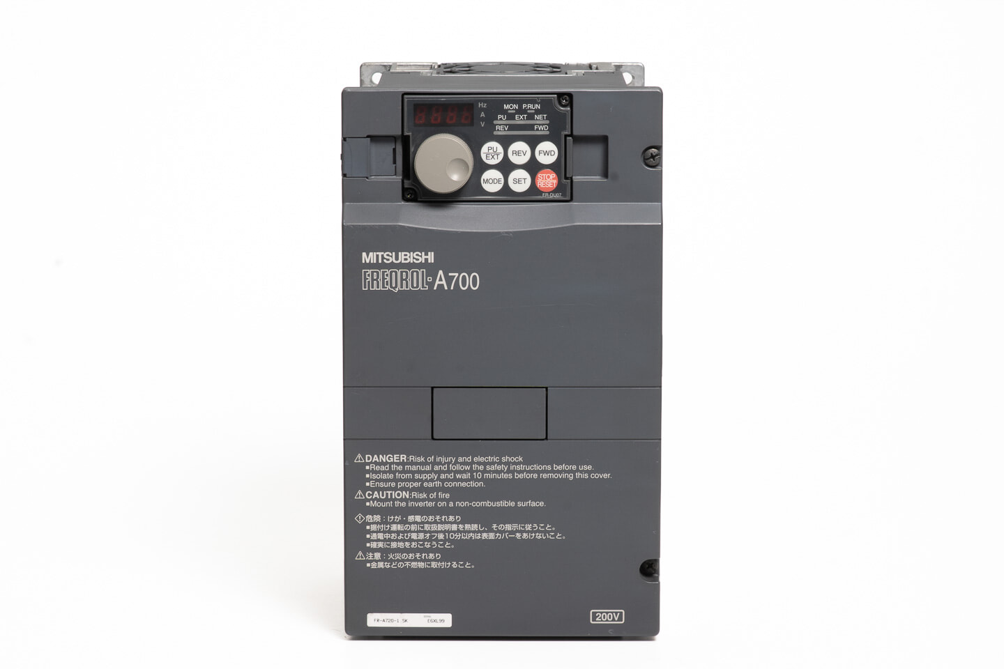 三菱 インバータ FR-A720-1.5K (通電時間132678h)