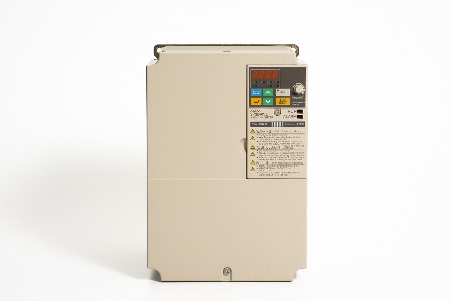 オムロン インバータ 3G3MV-A2075 (累積稼働時間2150h)