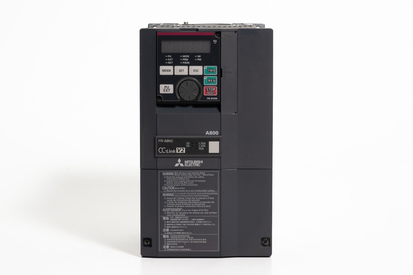 三菱 インバータ FR-A820-2.2K-1 (通電時間41070h・CC-Link)