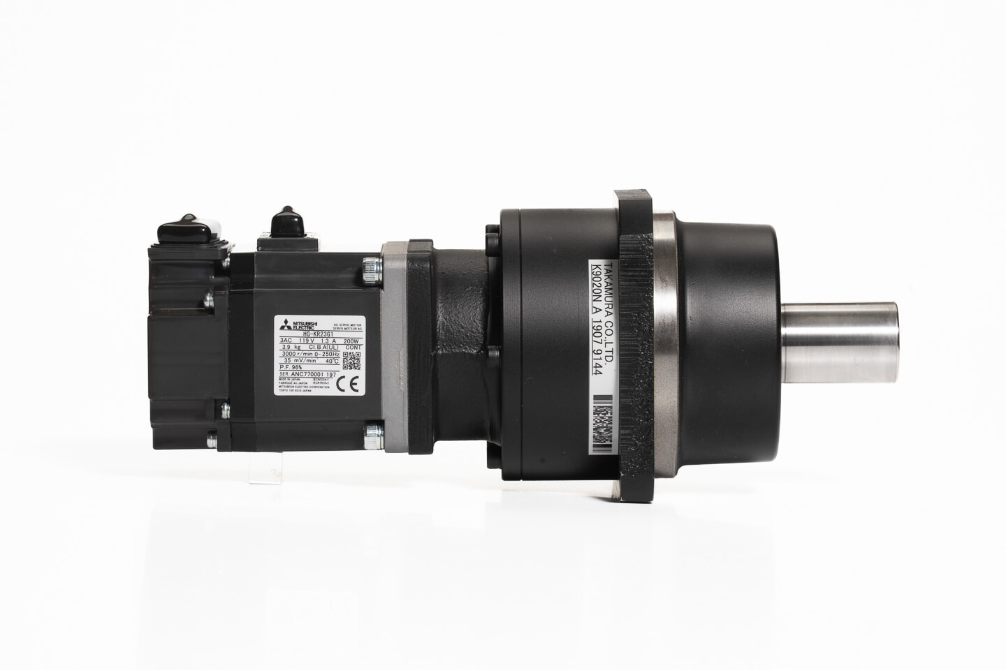 三菱 減速機付きACサーボモータ HG-KR23G1 1/20 (19年製)