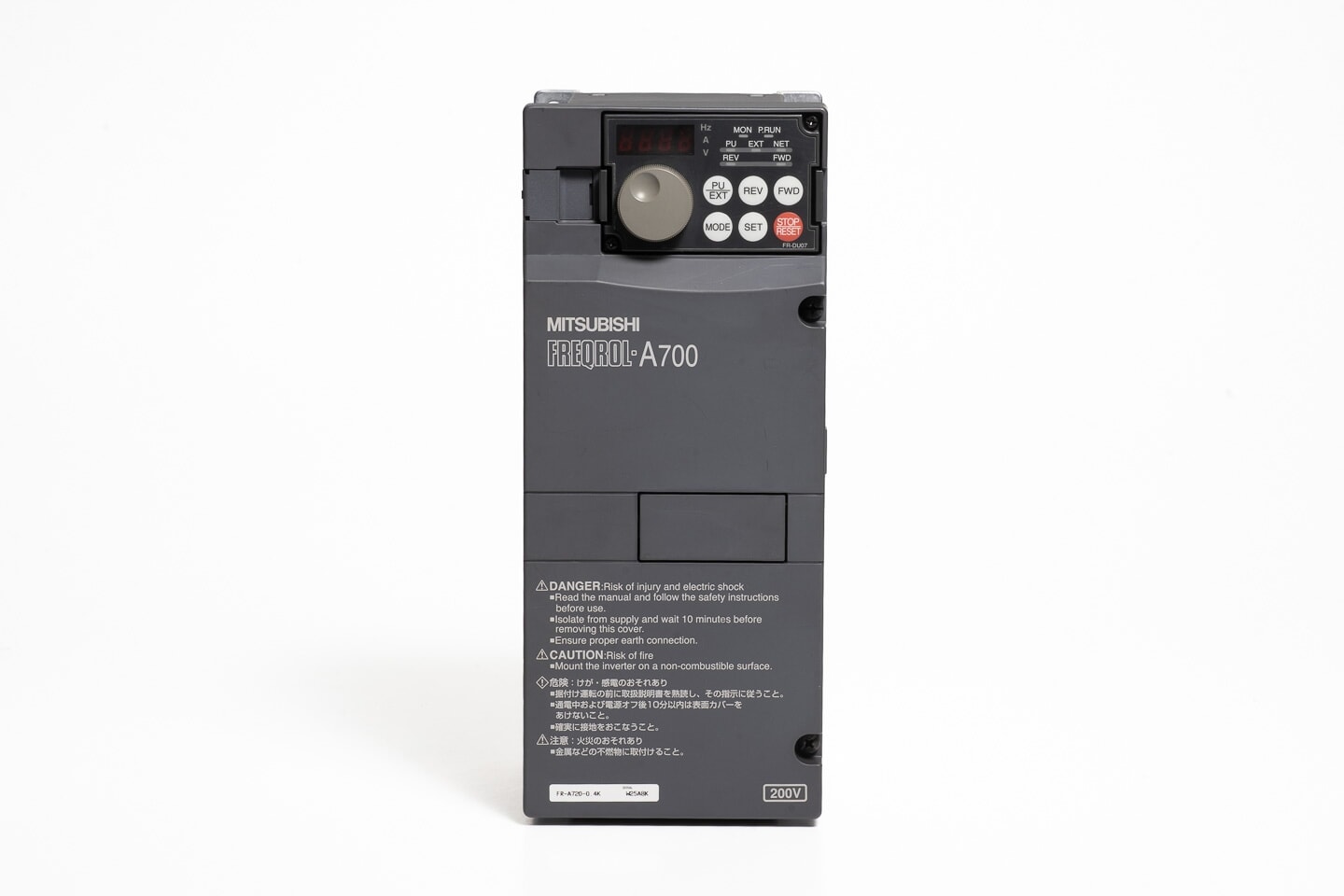 三菱 インバータ FR-A720-0.4K (通電時間46672h)