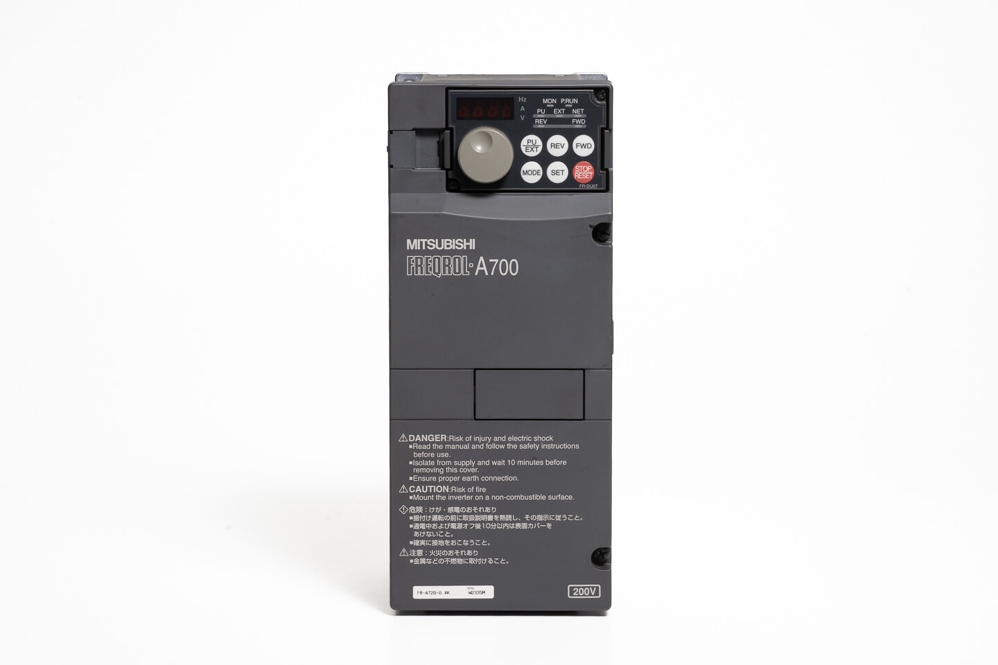 三菱 インバータ FR-A720-0.4K (通電時間18014h)