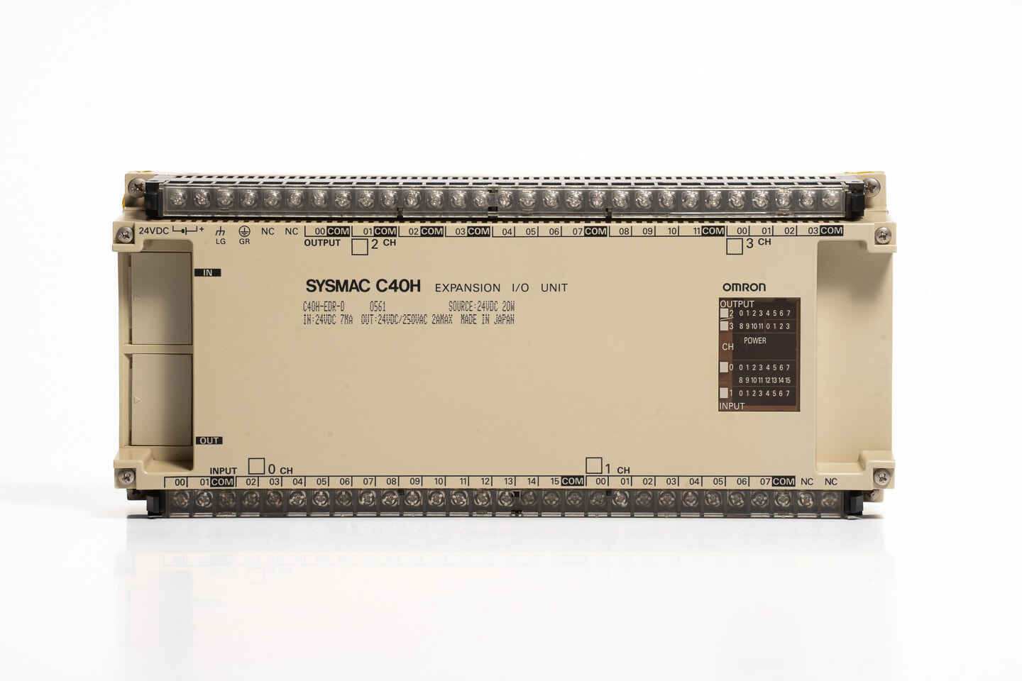 オムロン 増設入出力ユニット C40H-EDR-D (91年製・ヒビ割れ)