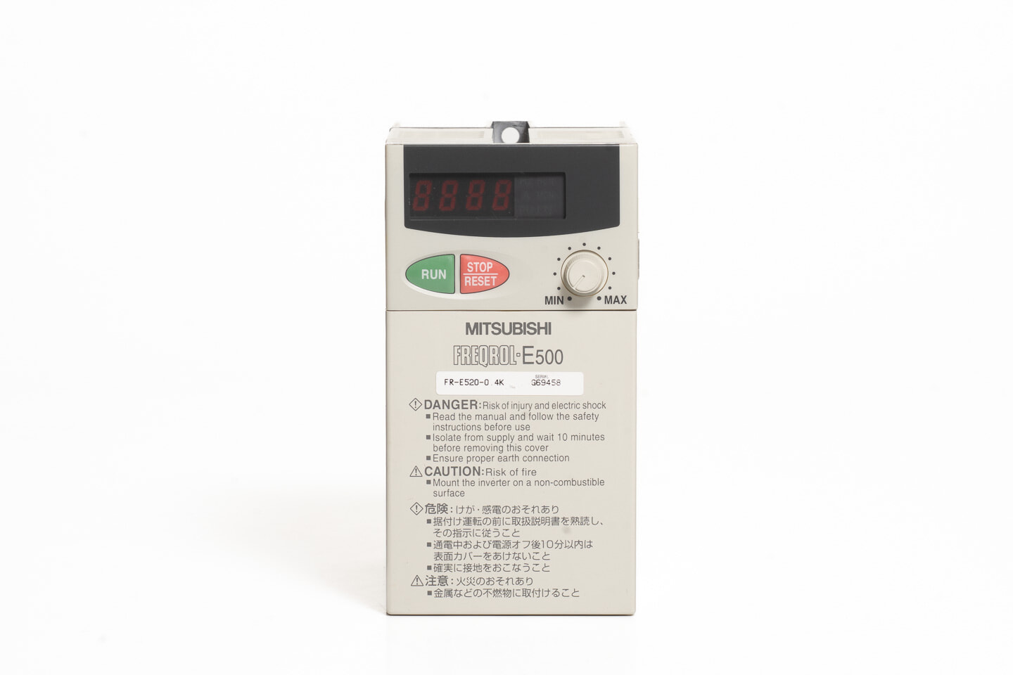 三菱 インバータ FR-E520-0.4K (通電時間1h未満)