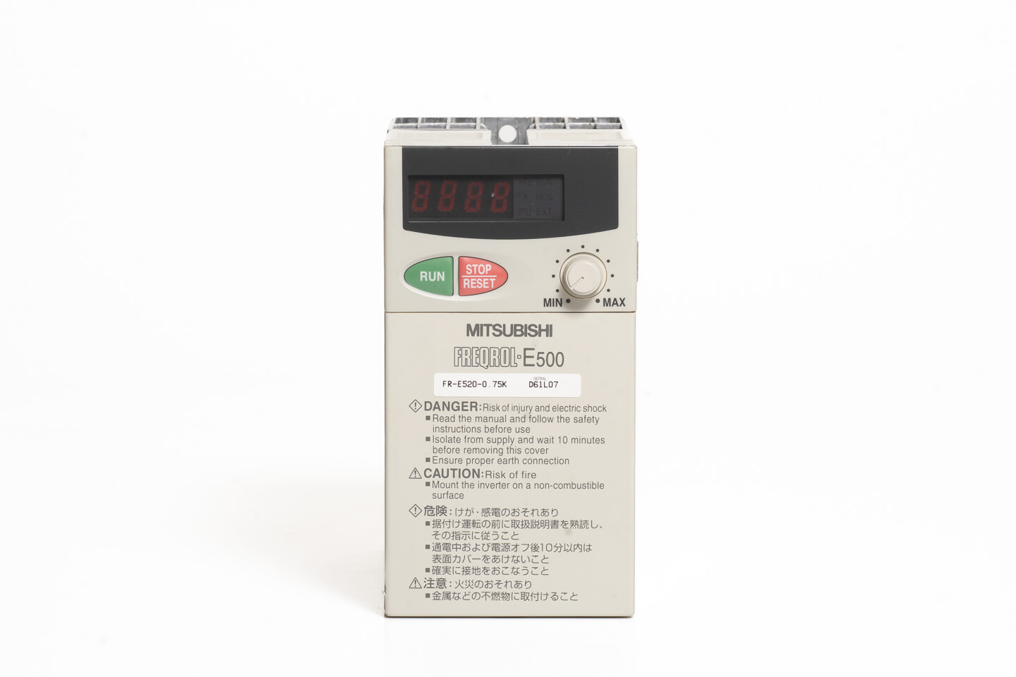 三菱 インバータ FR-E520-0.75K (通電時間1h未満)