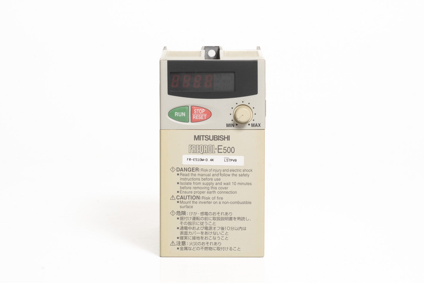 三菱 インバータ FR-E510W-0.4K (通電時間4400h)