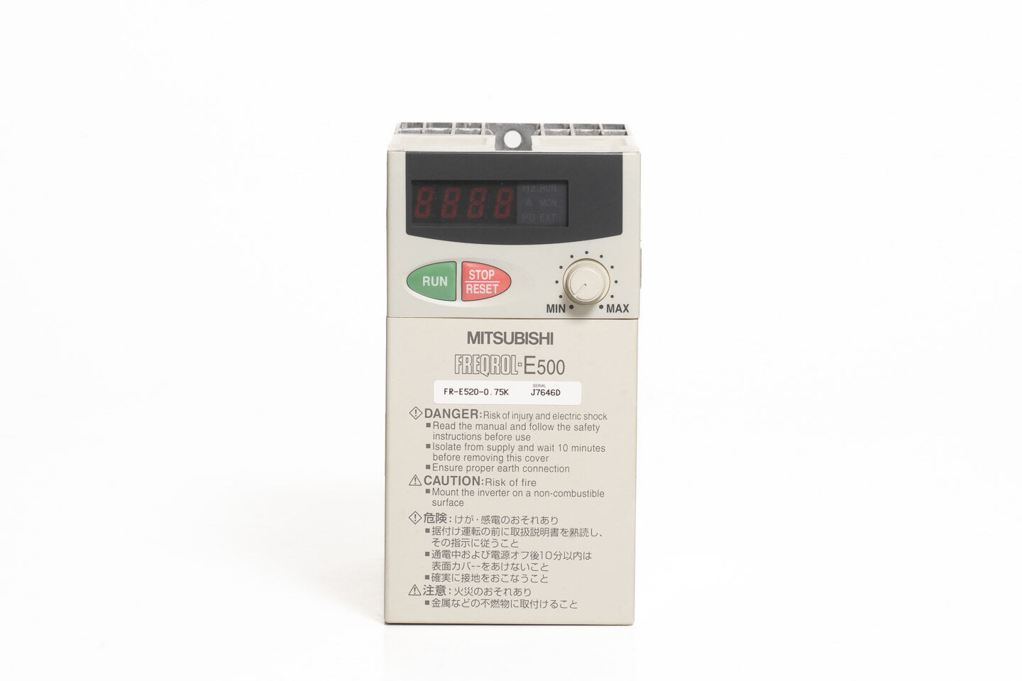 三菱 インバータ FR-E520-0.75K (通電時間4100h)