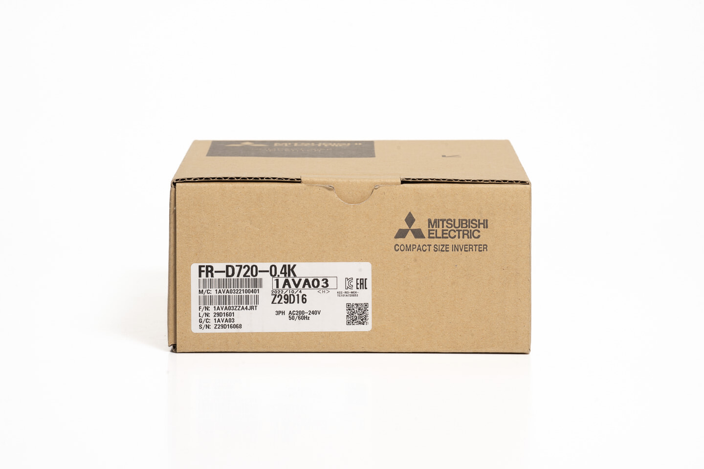 三菱 インバータ FR-D720-0.4K (22年製)