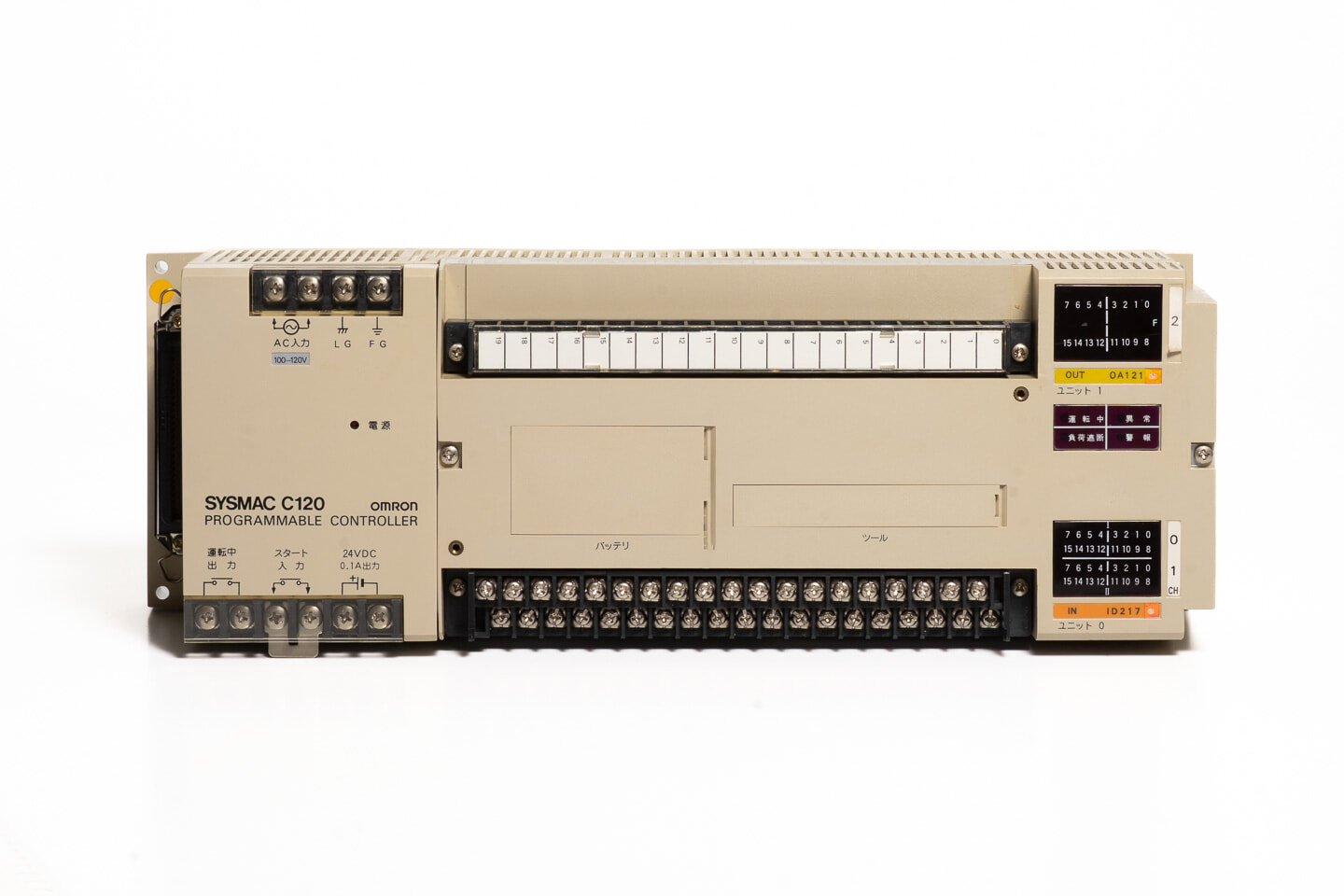 オムロン プログラマブルコントローラ C120-CPU76 (85年製)