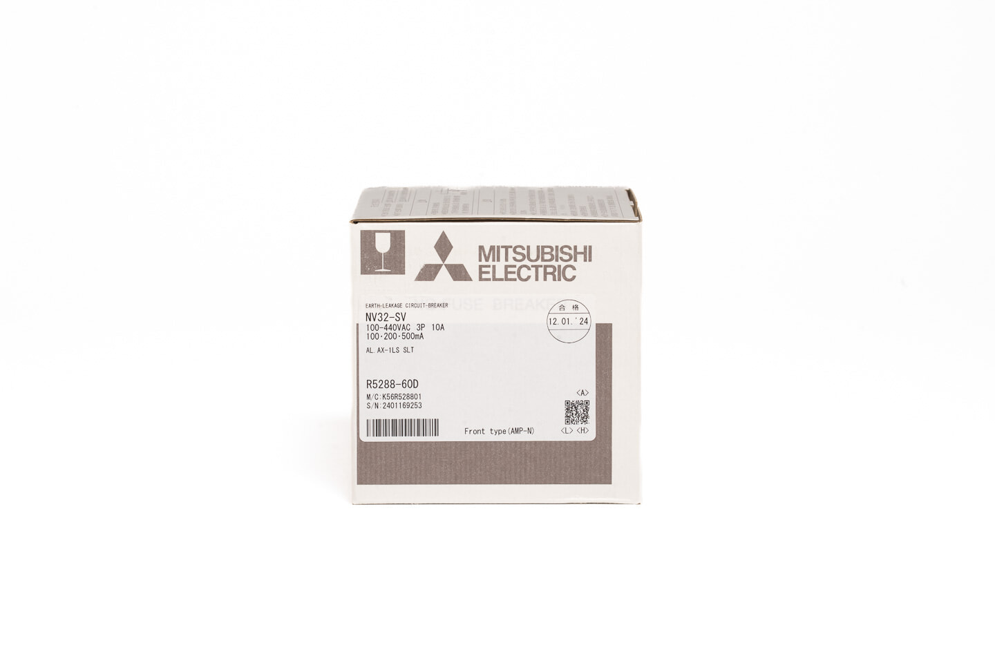 三菱 漏電遮断器 NV32-SV 3P 10A 100-440V 100・200・500MA (24年製)