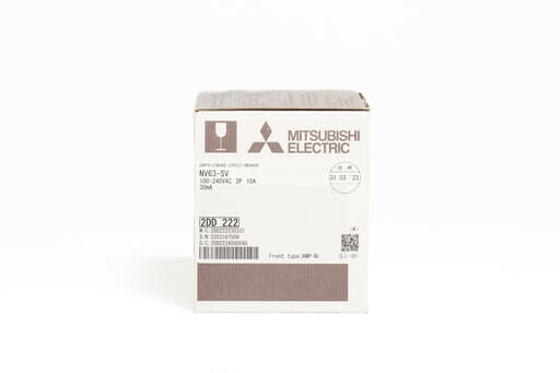 三菱 漏電遮断器 NV63-SV 2P 10A 100-240V 30MA (23年製)