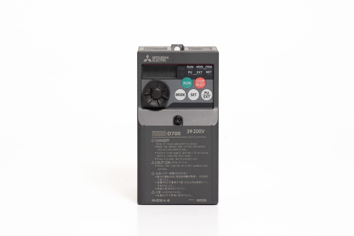 三菱 インバータ FR-D720-0.4K (通電時間5780h)