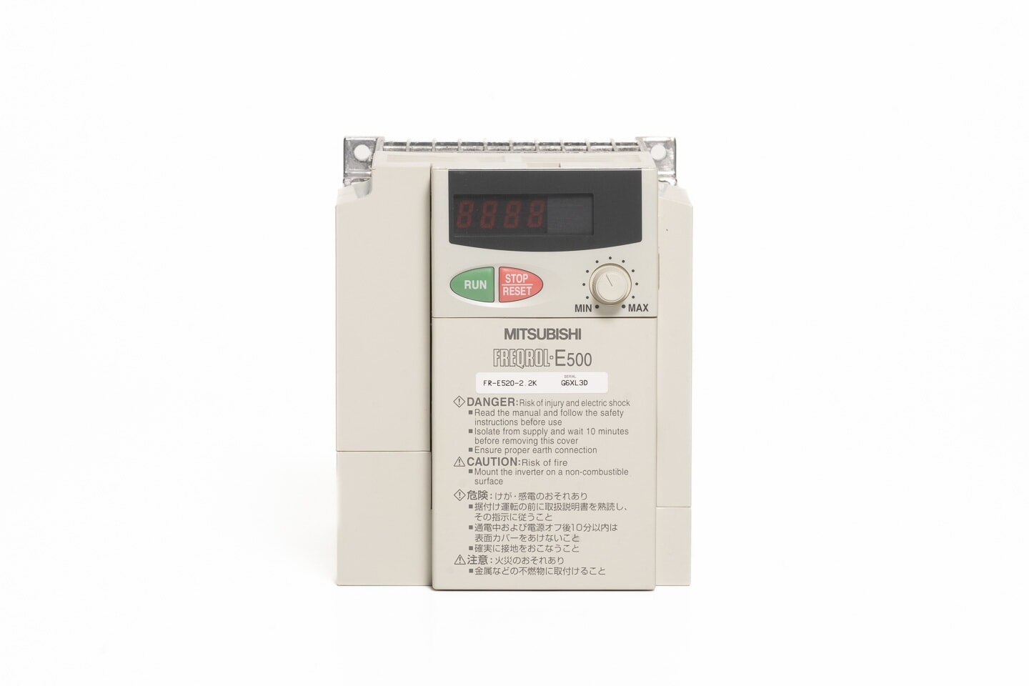 三菱 インバータ FR-E520-2.2K (通電時間100h)