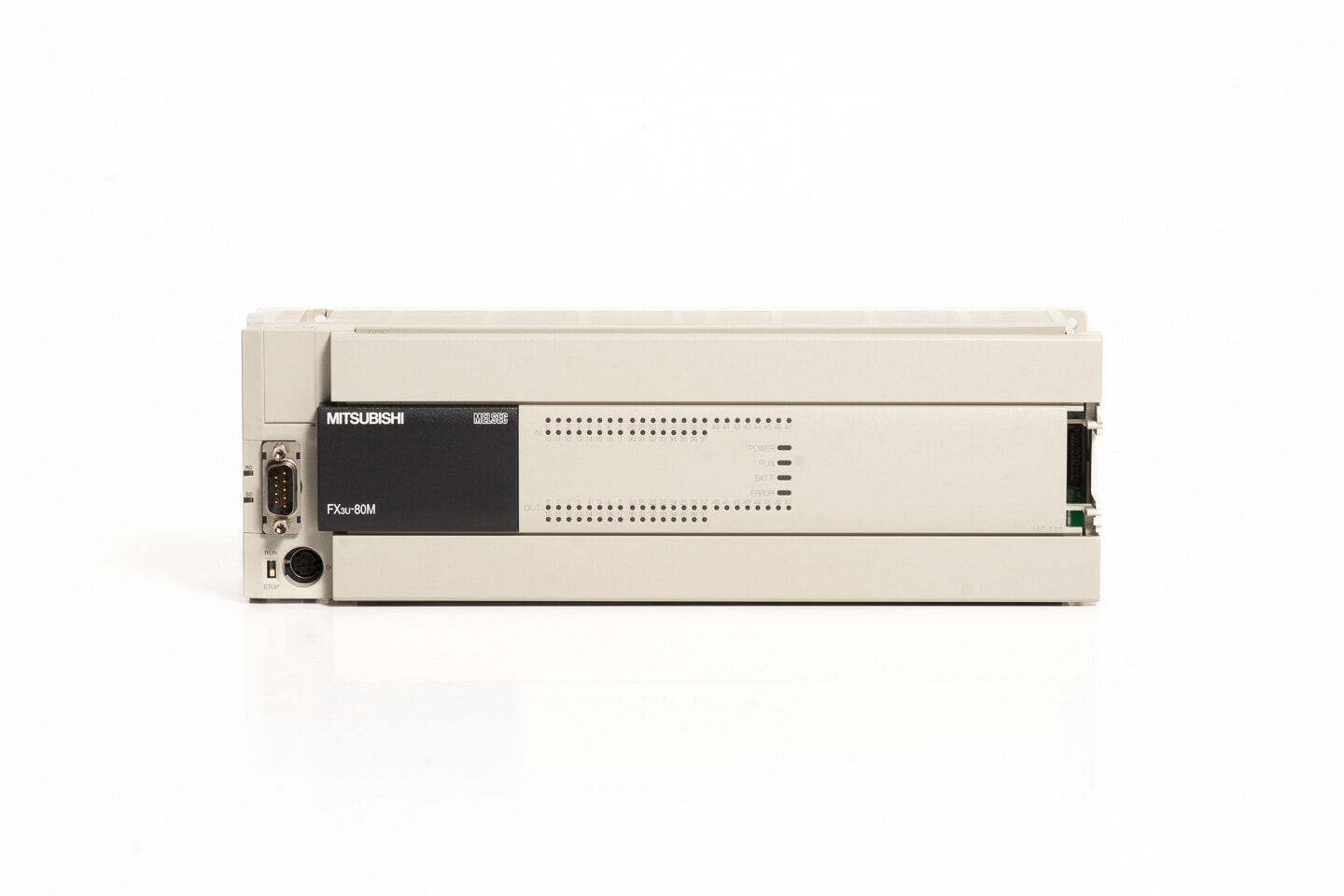 三菱 基本ユニット FX3U-80MT/DS (13～14年製・FX3U-232-BD付き)