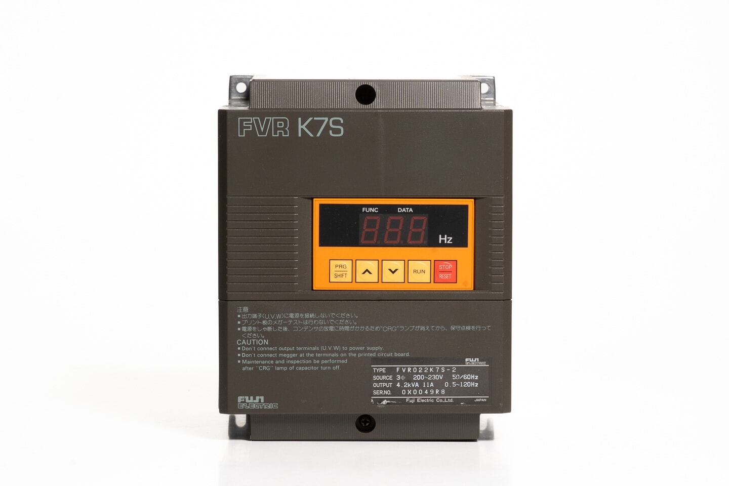 富士電機 インバータ FVR022K7S-2