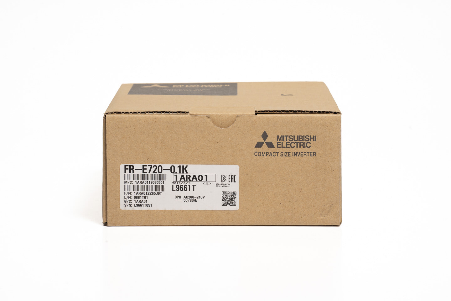 三菱 インバータ FR-E720-0.1K (19年製)