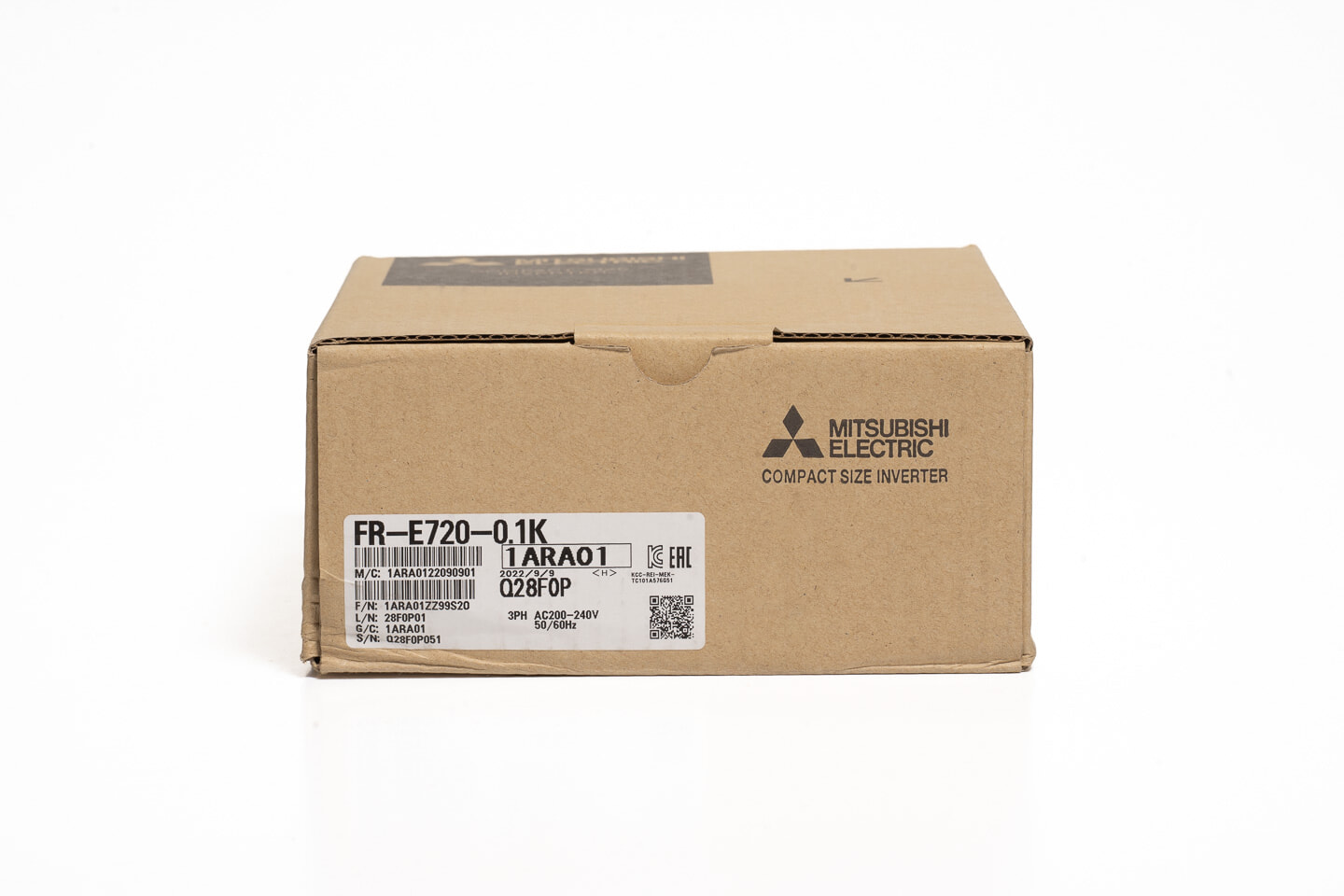 三菱 インバータ FR-E720-0.1K (22年製)