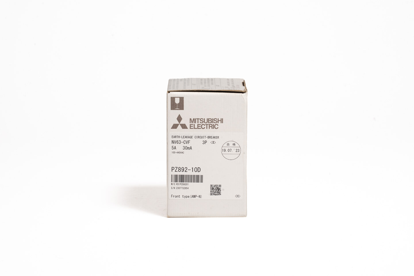三菱 漏電遮断器 NV63-CVF 3P 5A 100-440V 30MA (23年製)