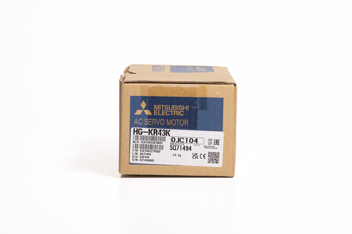 三菱 サーボモータ HG-KR43K (23年製)