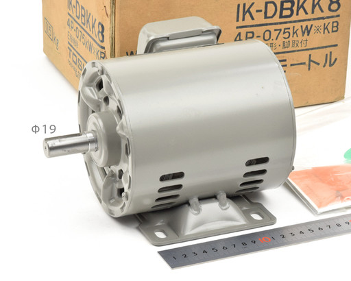 東芝 小形低圧三相モータ IK-DBKK8 0.75kW 4P