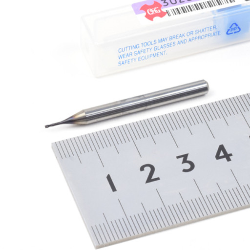 OSG ロングネックスクエアエンドミル WX-LN-EDS-0.8X4 (3020804) Φ0.8mm