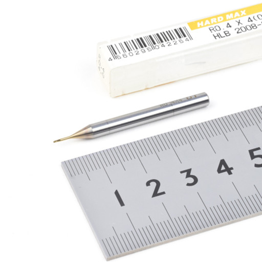 ユニオンツール エンドミル R0.4×4(0.64) HLB 2008-040 Φ0.8mm