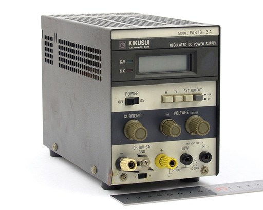 菊水電子 直流安定化電源 PAB18-3A (表示の不具合)